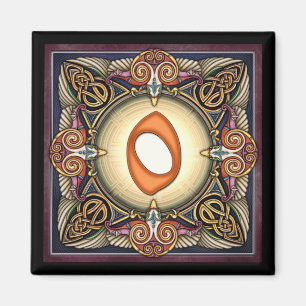 Style C, "0" - Magnets de nombre celtique