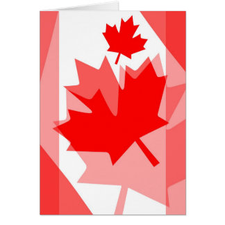 Style canadien Feuille d'érable rouge en couches C