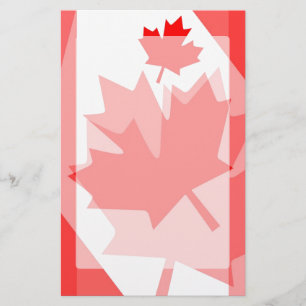 Style canadien Feuille d'érable rouge en couches C