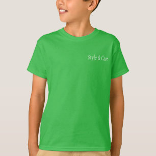 Style & Care Shamrock Green Colour T-Shirt