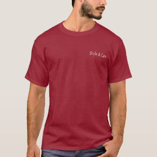 Style & Care Solid Maroon T-Shirt