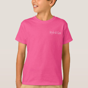 Style & Care Wow Pink Colour T-Shirt