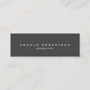 Style Carte de visite professionnel mince gris cla