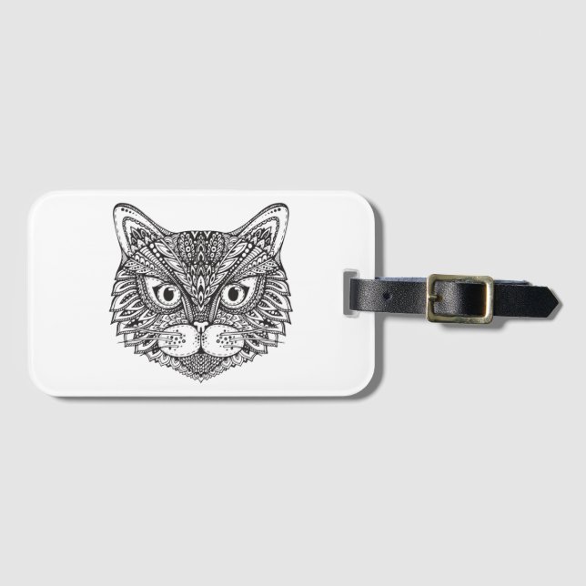 Style Cat Luggage Tag (Front Horizontal)
