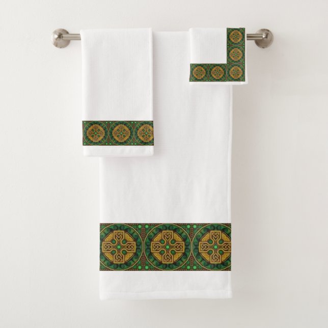 Style classique Scrollwork Ensemble de serviettes (En situation)
