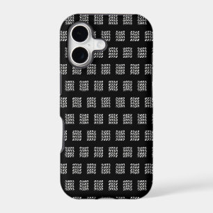 Style Contemporain : Motif Géométrique Noir Echo P