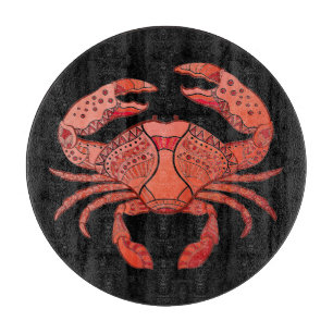 Style Crab Cutting Board