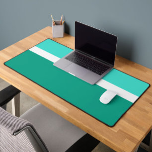 Style de bloc de couleur Turquoise blanc turquoise