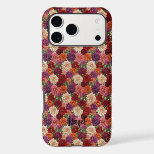 Style de broderie Automne Dahlia Floral Nom