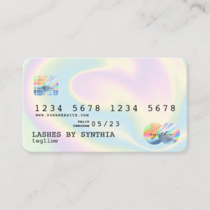 Style de carte de crédit moderne Holographe