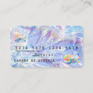 Style de carte de crédit moderne Holographe