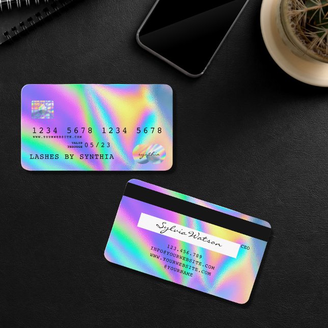 Style de carte de crédit moderne Holographe (Créateur téléchargé)