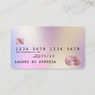 Style de carte de crédit moderne Holographe