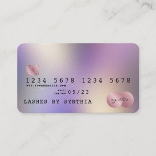 Style de carte de crédit moderne Holographe
