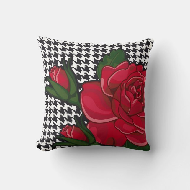 Style de Coussin moderne Rose rouge 2 (Recto)