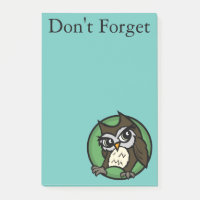 STYLE DE DESSIN CUL OWL POST-IT NOTEPAD
