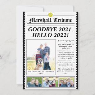 Style de journal Family Newsletter Carte de vacanc