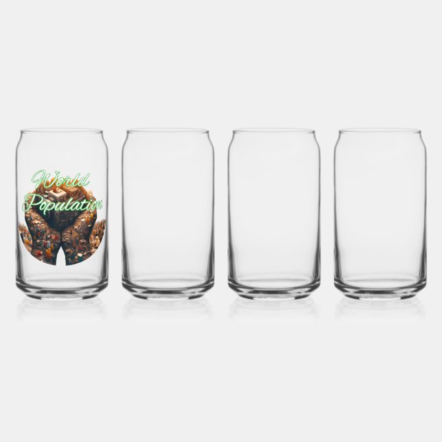 Style de la verrerie : verre à canette imprimé, Se (Recto)