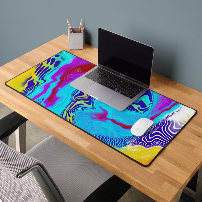 Style de peinture à l'aide de fluides en marbre (Bureau 2)