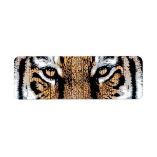 Style de presse graphique Wild Tiger Portrait