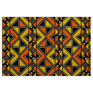 Style de tissu boueux 100215 - Ambre et orange