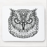 Style Eagle Owl Head Mouse Pad<br><div class="desc">stylized eagle owl head. Tribal sketch| © and ® Bigstock® - All Rights Reserved.</div>