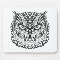 Style Eagle Owl Head
