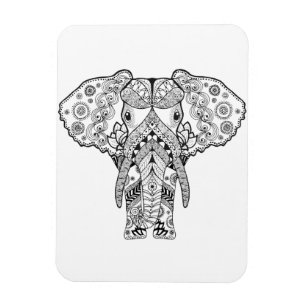 Style Elephant Magnet