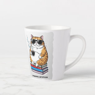 Style Entered Cat Latte Mug