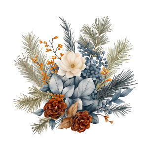Style Floral Hiver