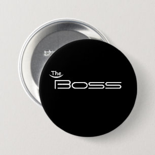 Style Gold The BOSS 3 Inch Round Button