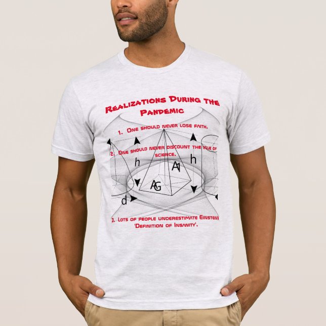 'Style' Grey & Red 'Realizations during Pandemic' T-Shirt (Front)