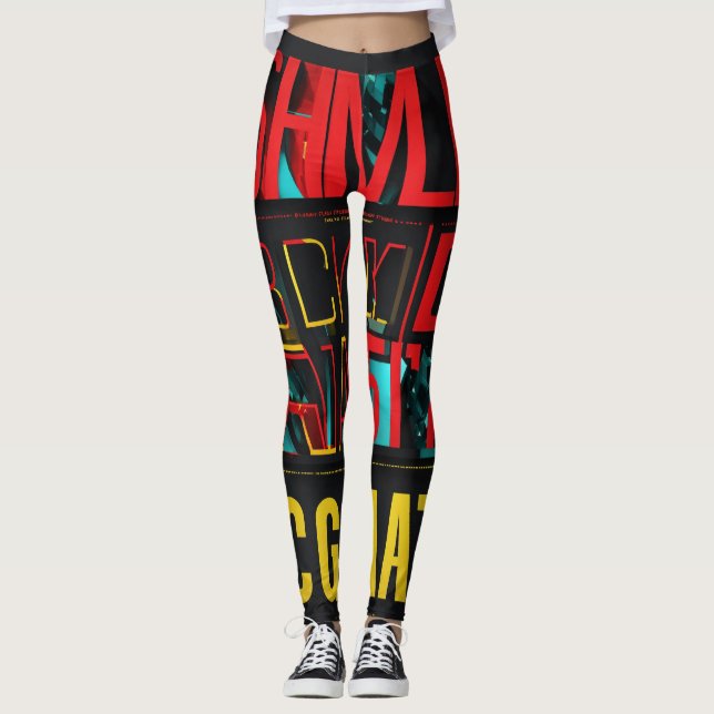 Style impressionnant : Leggings tout-sur-impressio (Devant)