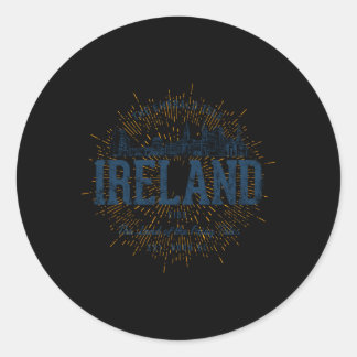 Style Ireland Classic Round Sticker