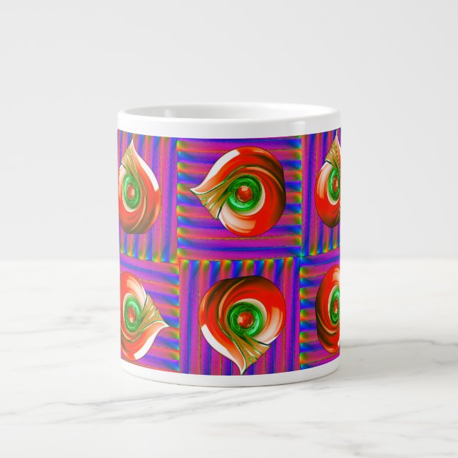 Style: Jumbo  jumbo-sized cup featuring an intrica (Front)