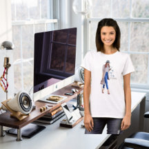 Style Lady Model Mode Beauté T-shirt