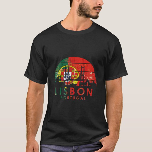 Style Landscape Capital Lisbon Portugal T-Shirt (Front)