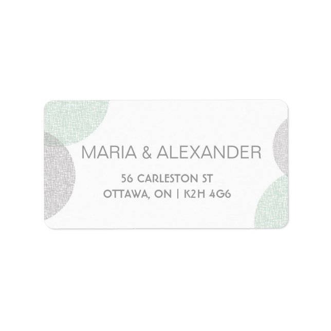 Style Letterpress moderne étiquette avec cercle (Devant)