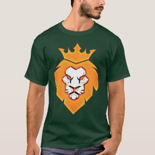 Style Lion King avec couronne en T-shirt couleur é