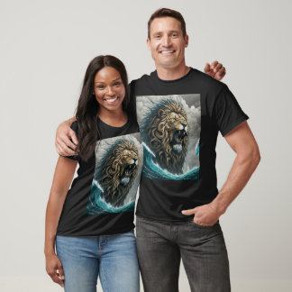 Style majestueux et magnifique T-shirt Lion Roarin