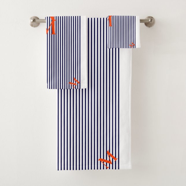 Stylé Marine Nautique Et Blanc Verticale (En situation)