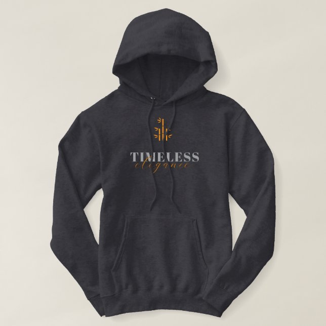 Style: Men's Basic Sweatshirt(Dark Grey Vivid) Hoodie (Design Front)