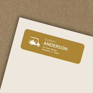 Style Modern Golf Cart Gold Adresse de retour