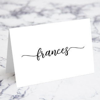 Style moderne de brosse Nom du script Cartes de pl