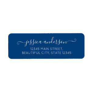 Style moderne de calligraphie Script tendance Navy