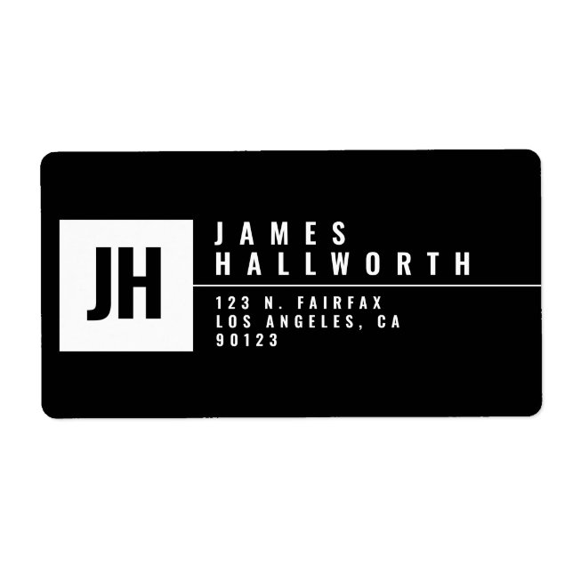 Style moderne et audacieux | Noir et blanc (Devant)