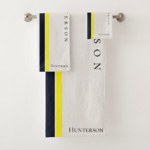 Style moderne simple Côtier jaune, noir et blanc