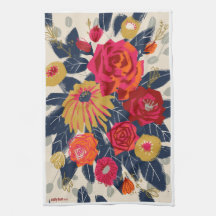 Style Navy des années 60 avec serviette de thé à f