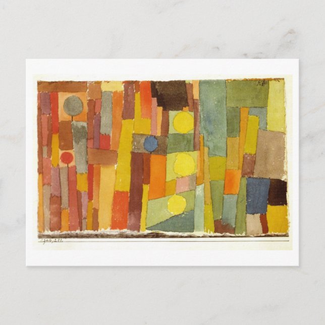 Style of Kairouan Paul Klee Fine Art Postcard (Front)