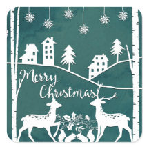 Style Papercut Stickers Joyeux Noël